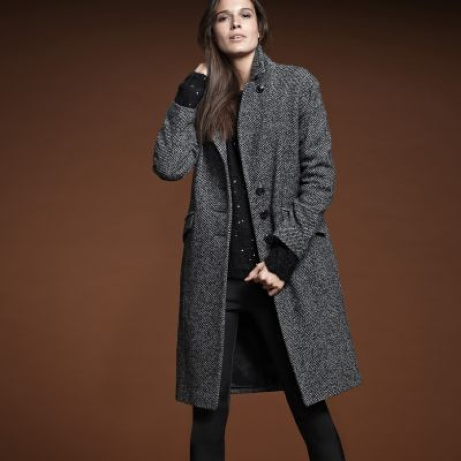 Palton tweed femei PREMIUM