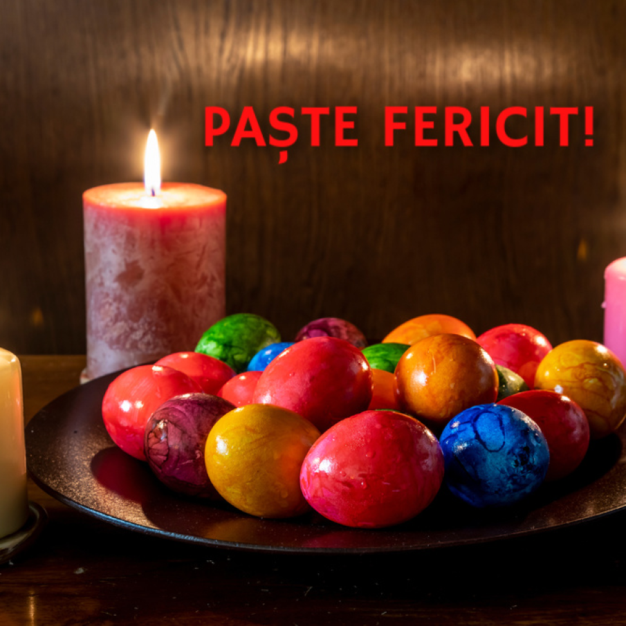Felicitare de Paște: Paște fericit!