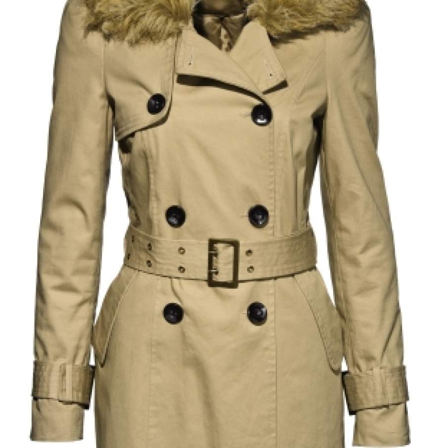 Palton bej ultraelegant