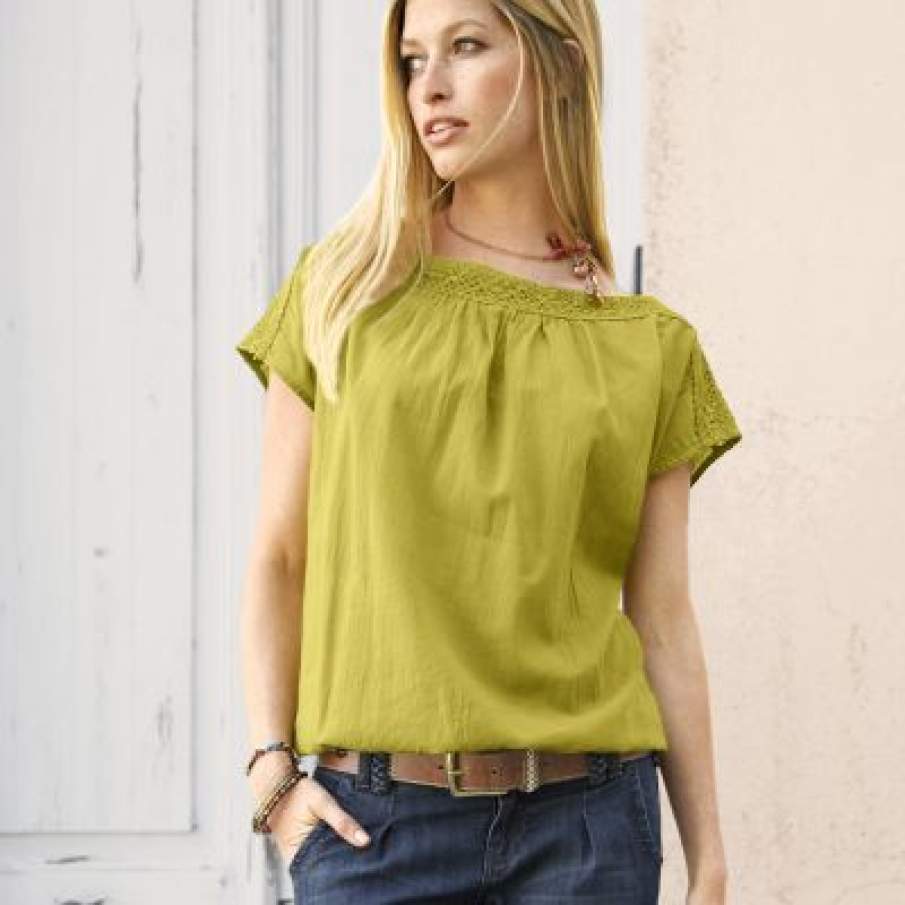 Bluza scurta cu maneci scurte