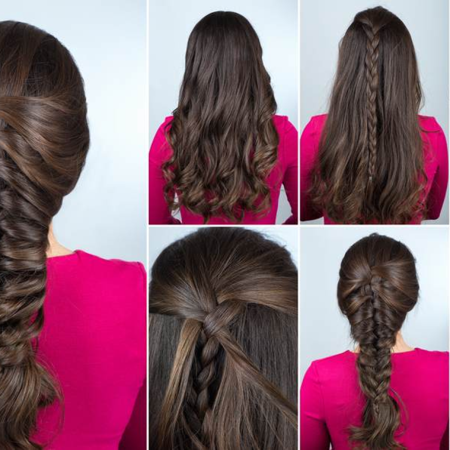 Impletitura tip sirena pentru parul ondulat