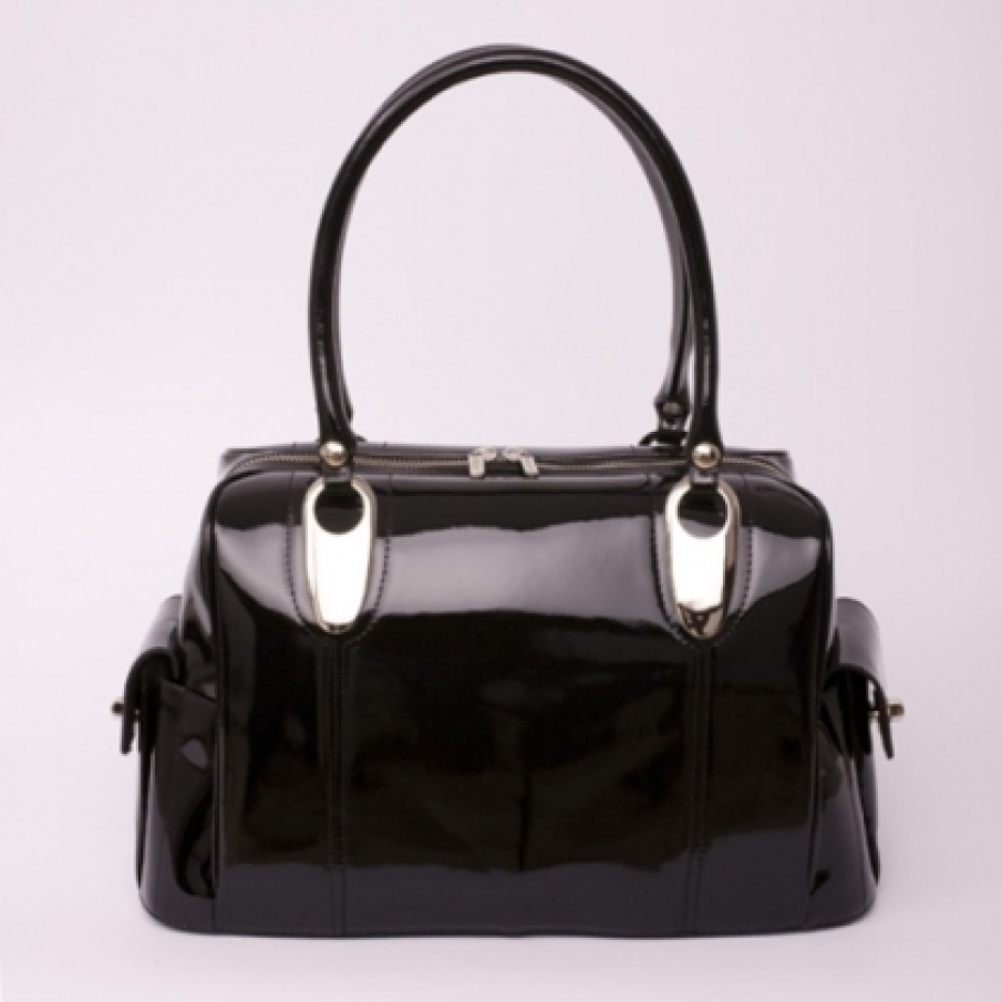 Geanta eleganta din piele lacuita