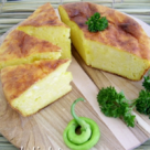 Budinca cu branza si cascaval