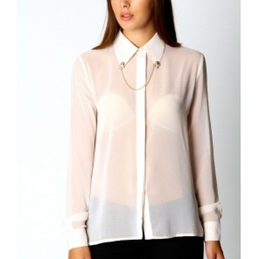 Camasa Chain, culoarea alba