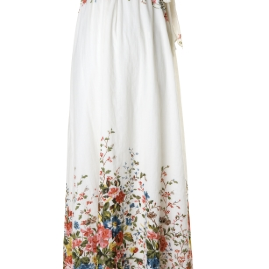 Rochie alba, fara bretele