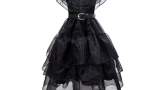 Costum Cosplay pentru fete Wednesday Addams Dress, Poliester