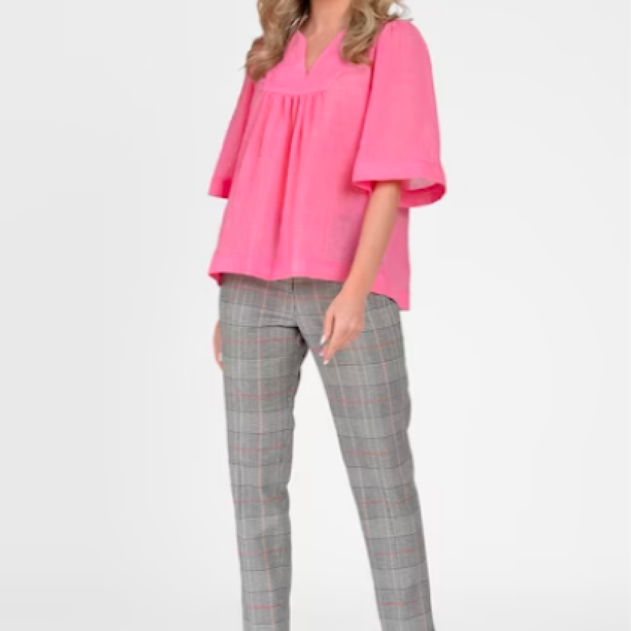 GIORGAL Pantaloni cu model în carouri Miranda