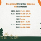 Sezamo și-a extins programul de livrare în perioada sărbătorilor de iarnă