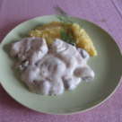 Ciulama din piept de pui si ciuperci