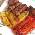  Friptura de curcan cu ardei 