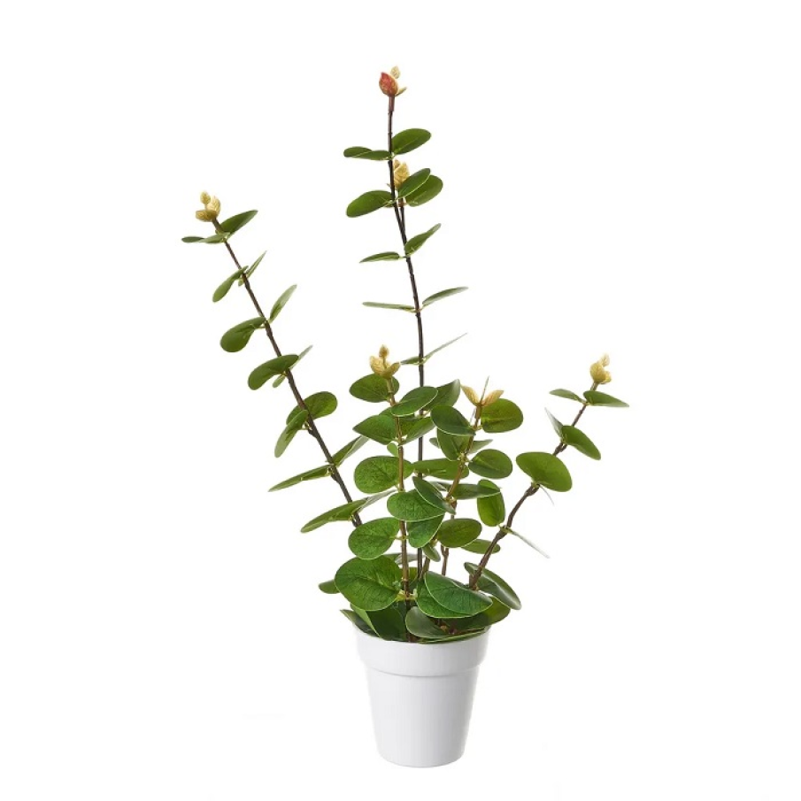 Plantă artificială decorativă cu ghiveci din plastic pentru a aduce culoare în orice colț din casă 