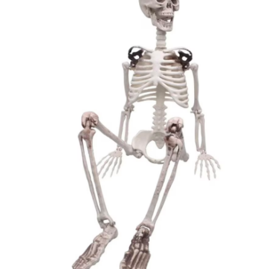 Decorațiune Halloween, Schelete, 90cm, Alb