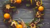 Coronita hand made cu fursecuri, scortisoara, stelute de anason si mandarine