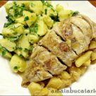 Piept de pui cu sos de mere 