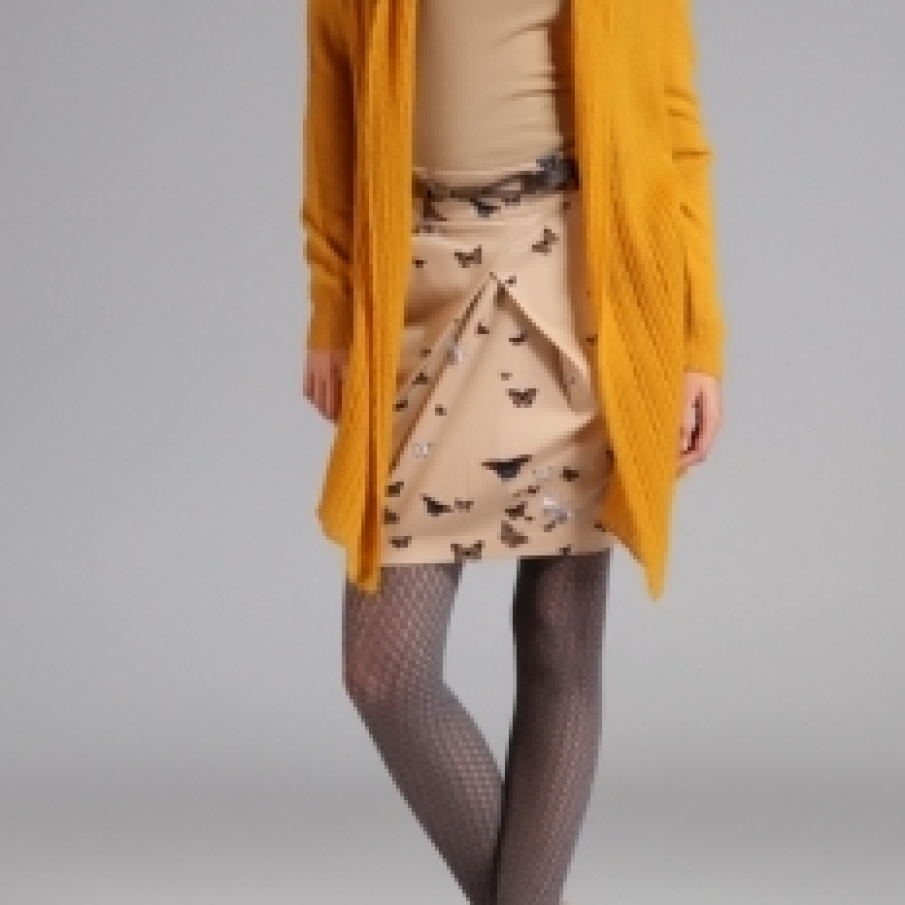 Cardigan in nuanta de Galben-Sofran