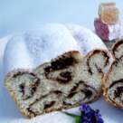 Cozonac de post cu crema de rahat