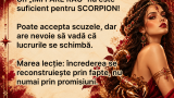 SCORPIONUL poate IERTA, dar ceva în sufletul lui MOARE pentru totdeauna! Rana pe care niciun „ÎMI PARE RĂU” nu o poate vindeca