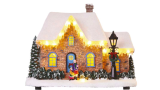 Decorațiune Crăciun, Căsuța de Crăciun, 3xAA 1.5V, Emos, 16 LED 0.45W, Lumină Caldă Share  Compară