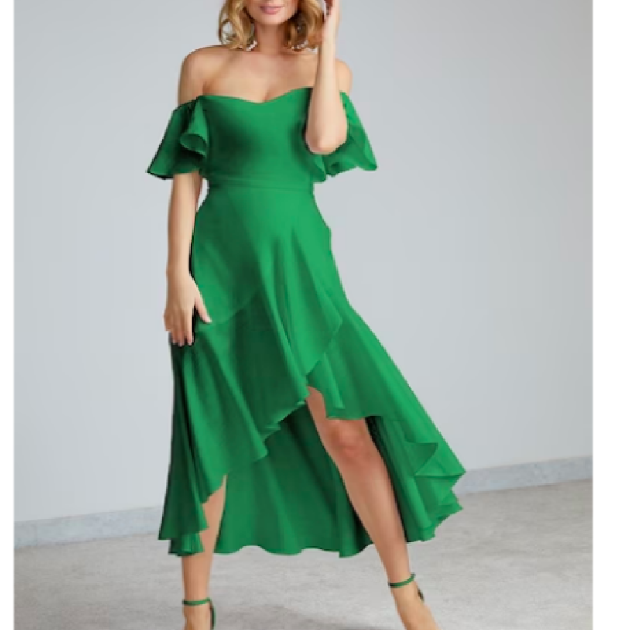 Alina Cernătescu Rochie din amestec de în cu decolteu pe umeri Thalia