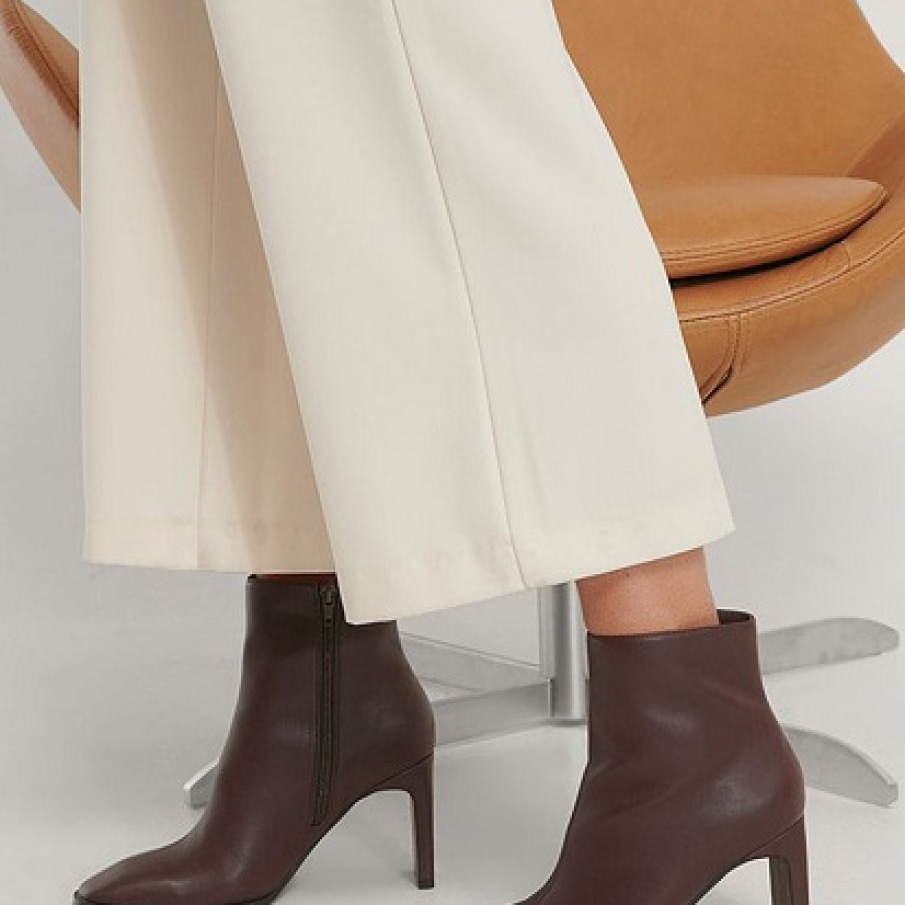 Botine elegante cu toc înalt 