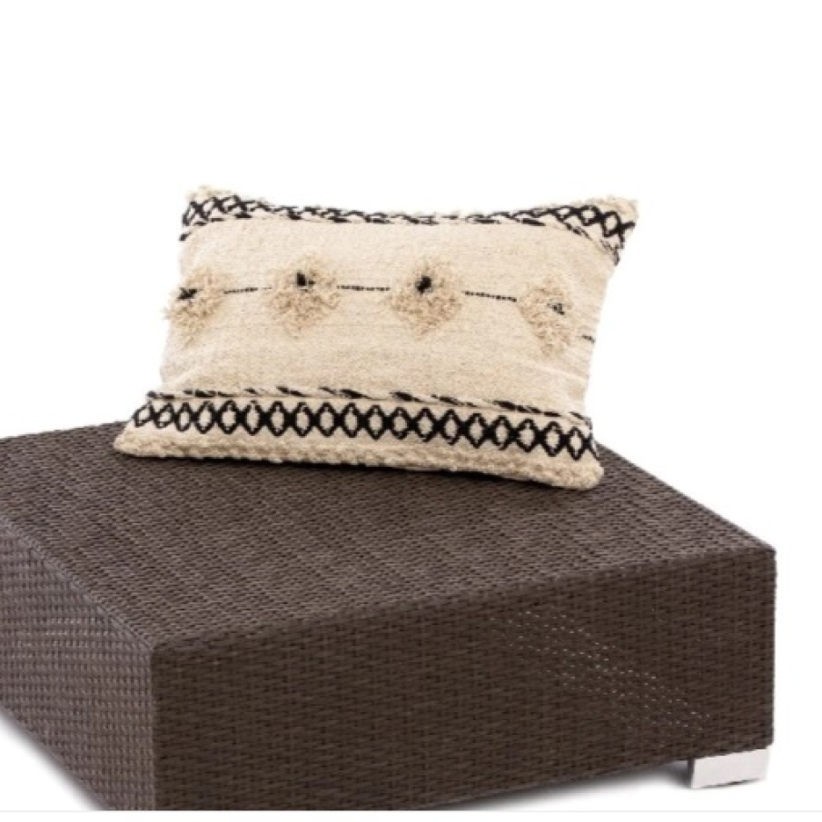 Pernă decorativă de calitate Tassel Bedora, confecționată din 100% bumbac, având cusătură manuală. Dă un suflu nou locuinței tale. 