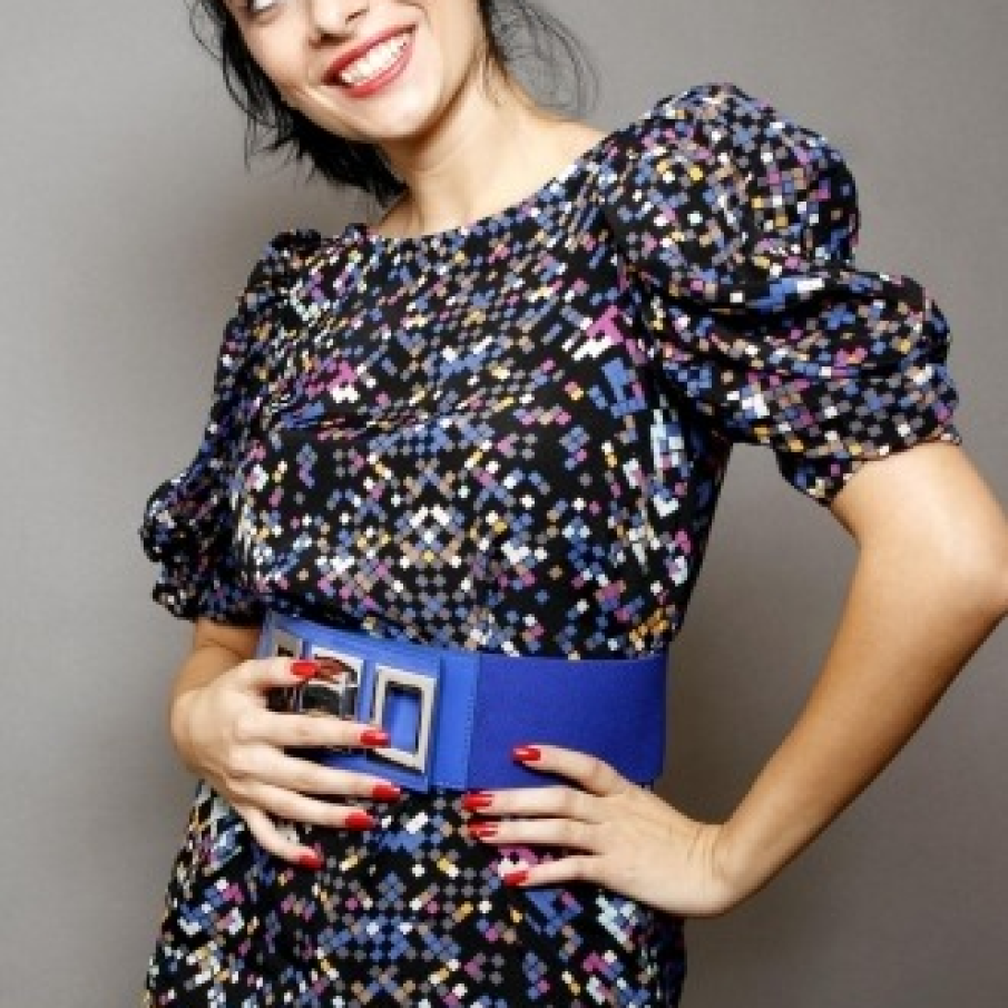 Bluza lunga multicolora