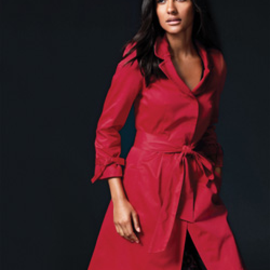 Jacheta rosie cu cordon