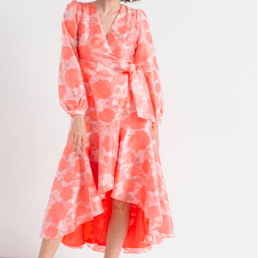 Y.A.S. Rochie cu imprimeu floral și terminație asimetrică Wanja