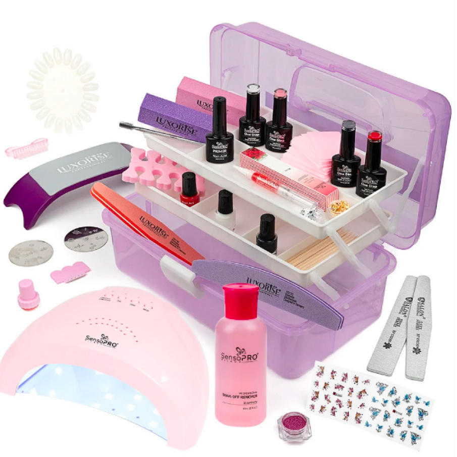 Kit Ojă Semipermanentă One Step SensoPRO 10ml cu Lampă LUXORISE #07+ CADOU