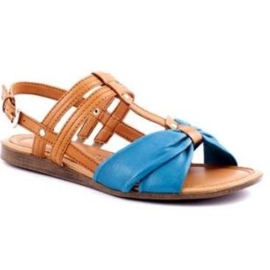 Sandale comode cu turcoaz