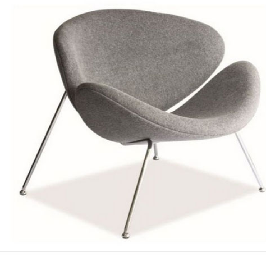 Fotoliu tapitat cu stofa Major gri