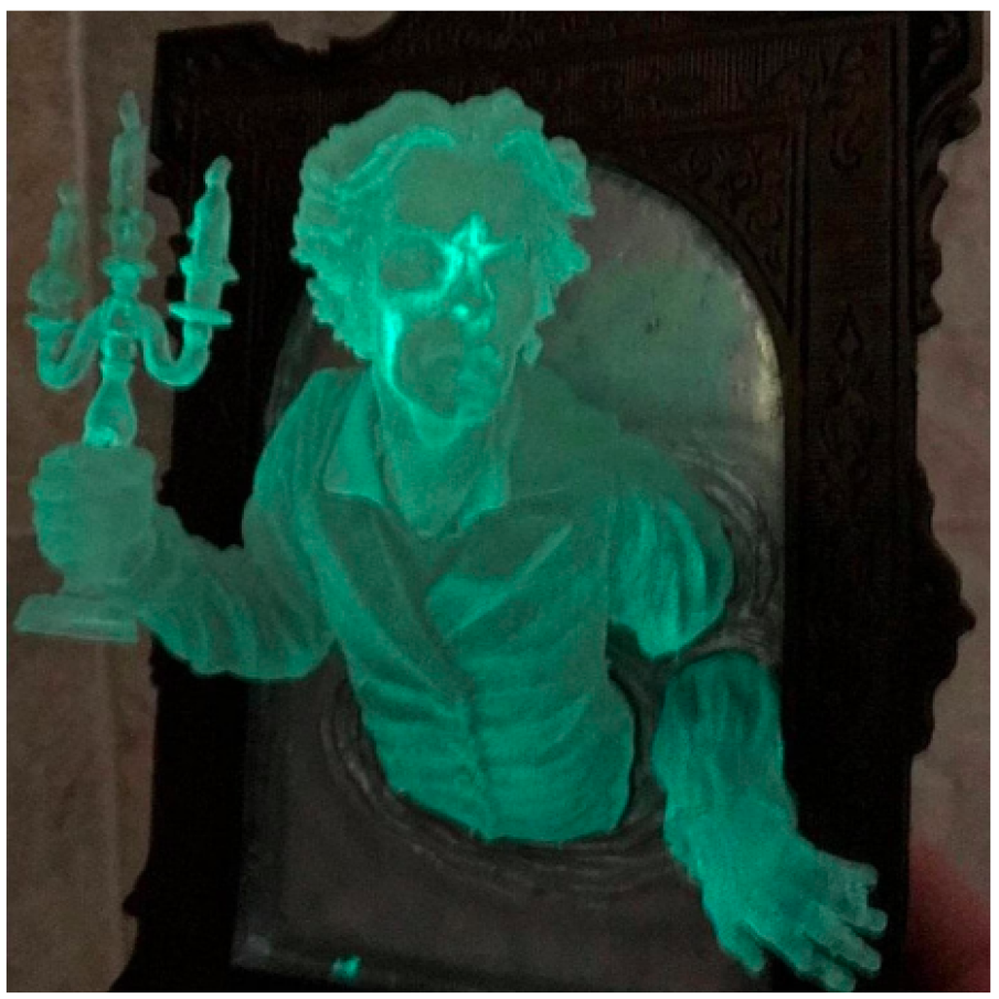 Autocolant luminos pentru decorarea peretelui de Halloween