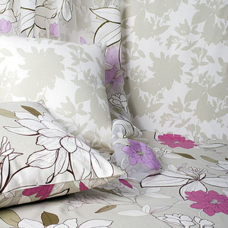 Lenjerie de pat cu model floral