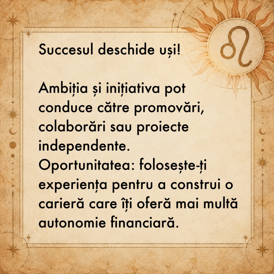 Leu cu Leu pentru... Leu! Zodia care deschide Portalul ABUNDENȚEI