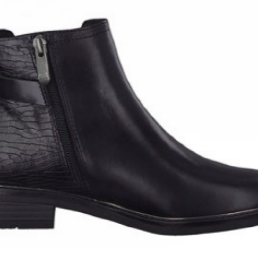 Marco Tozzi Ghete de piele cu garnituri texturate