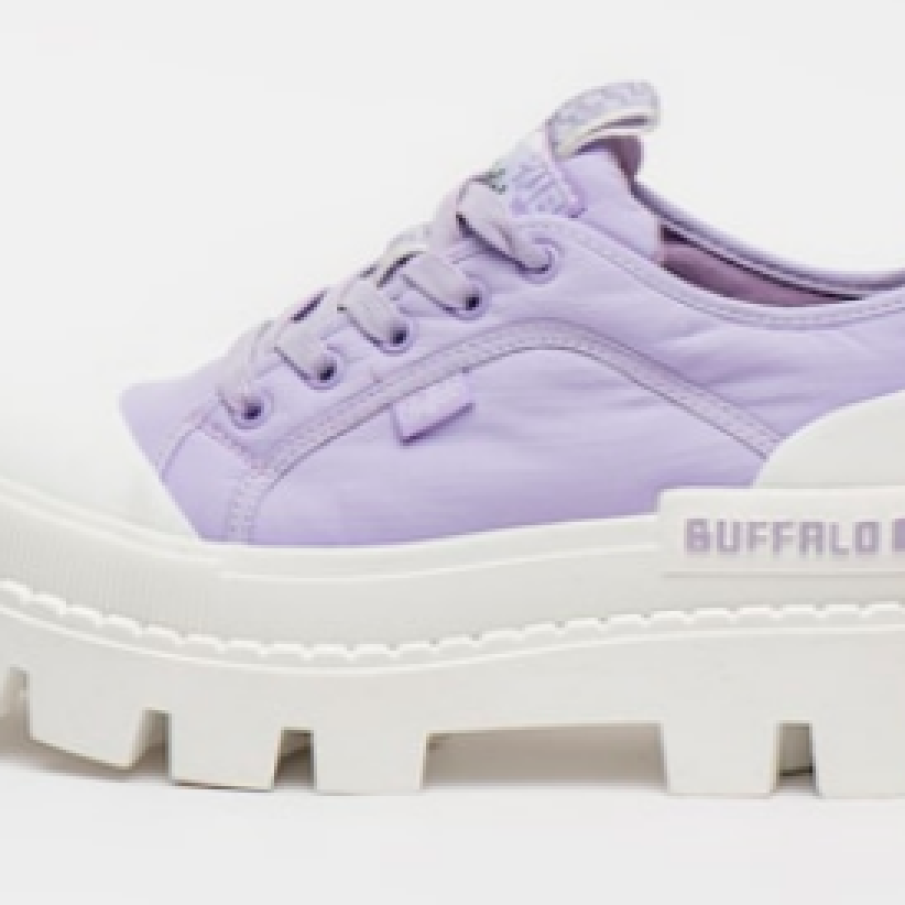 Buffalo Teniși flatform din pânză Raven Lo