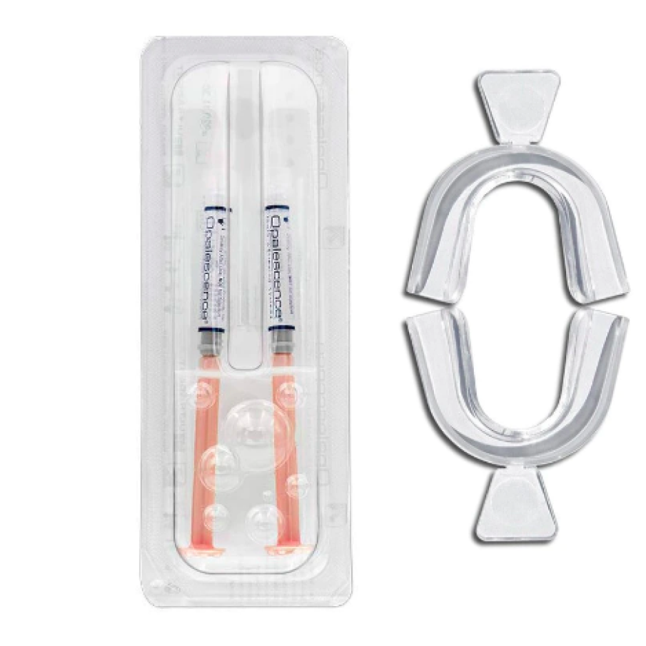 Kit Albirea Dintilor, Opalescence, PF Pepene Galben, 2x Seringi 1.2ml, 16% Peroxid Carbamida, Mulaje Incluse
