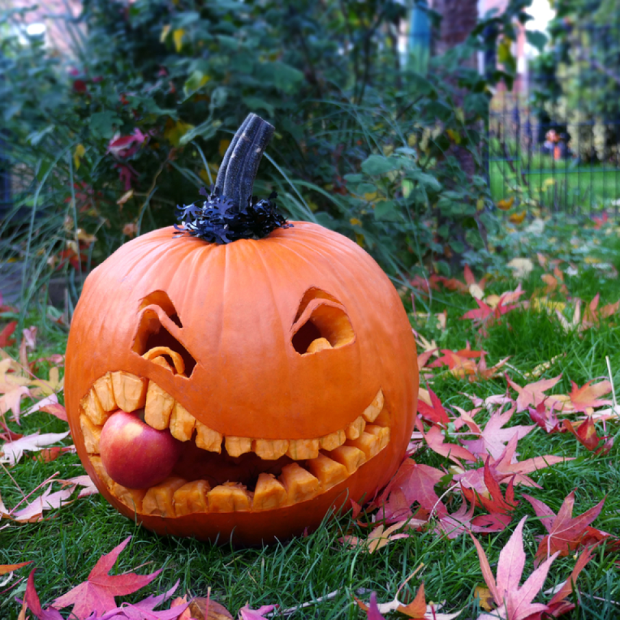 Idee pentru Dovleacul de Halloween - Dovleac haios