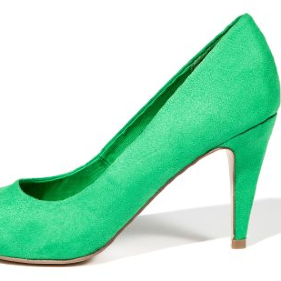 Pantofi intr-o nuanta de verde crud
