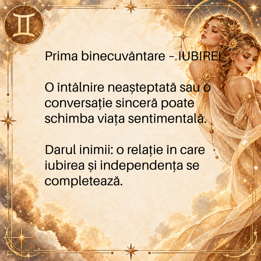Zodia GEMENI intră într-un nou capitol al destinului! O DECIZIE neașteptată le poate aduce iubire, bani și libertate