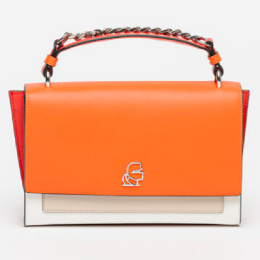 Karl Lagerfeld Geantă de piele cu baretă Pura