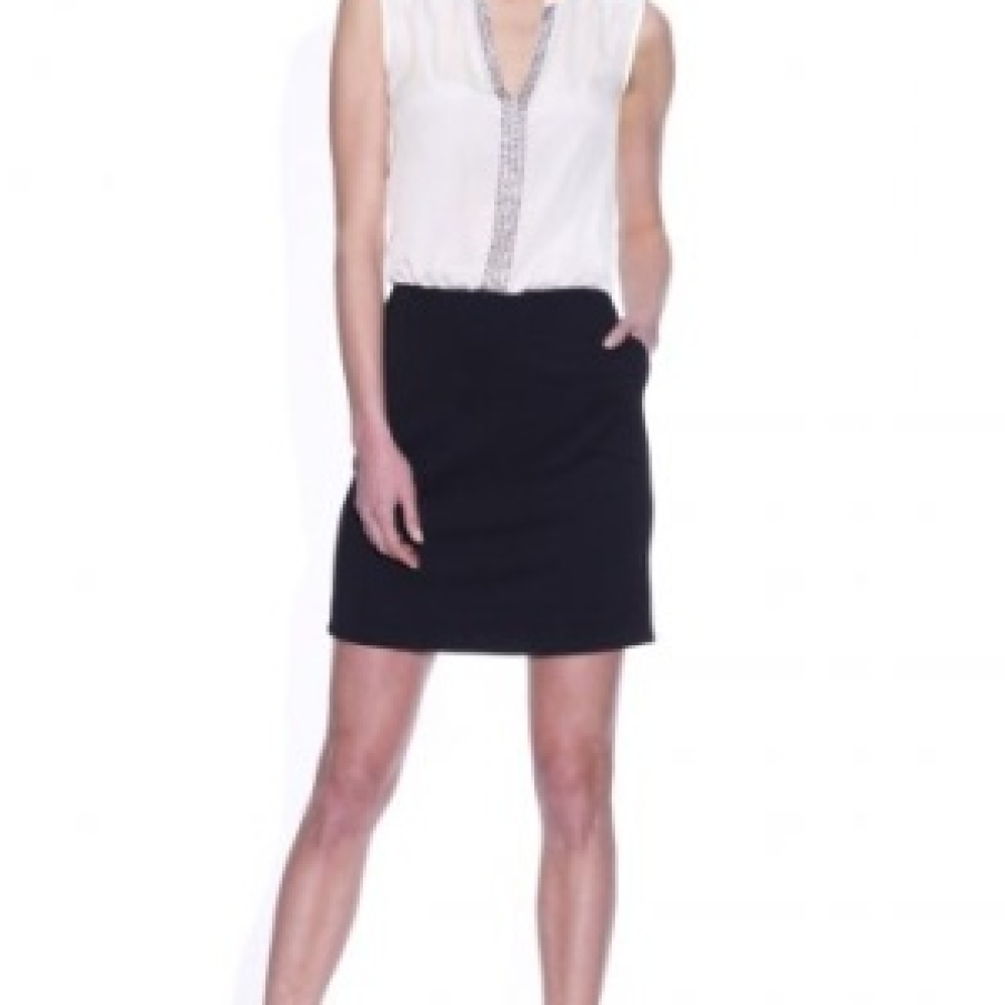 Rochie din 2 materiale