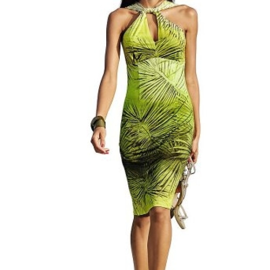 Rochie cu imprimeu tropical 