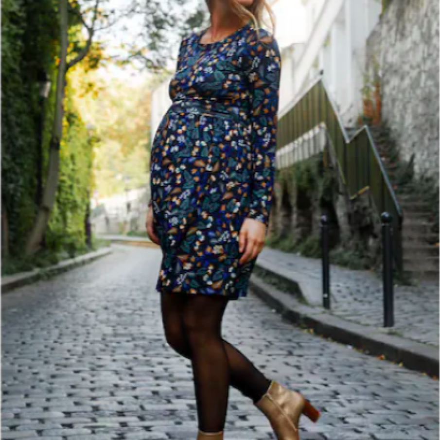 Envie de Fraise Rochie cu model floral, pentru gravide Limbo