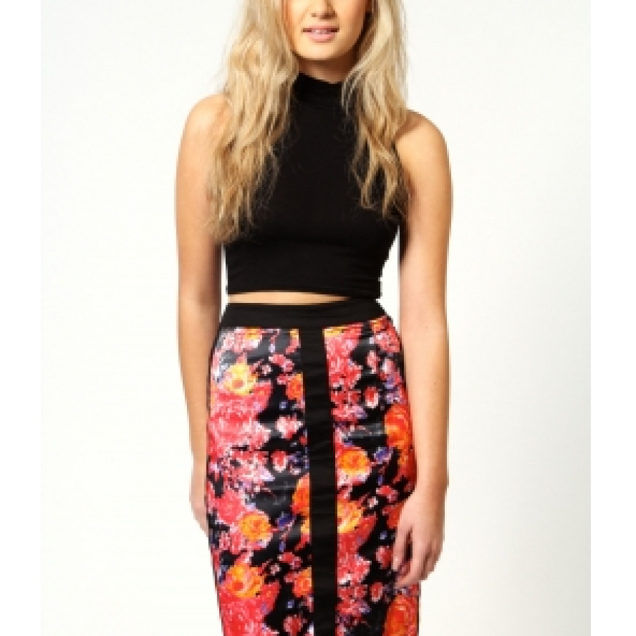 Fusta cu imprimeu oriental