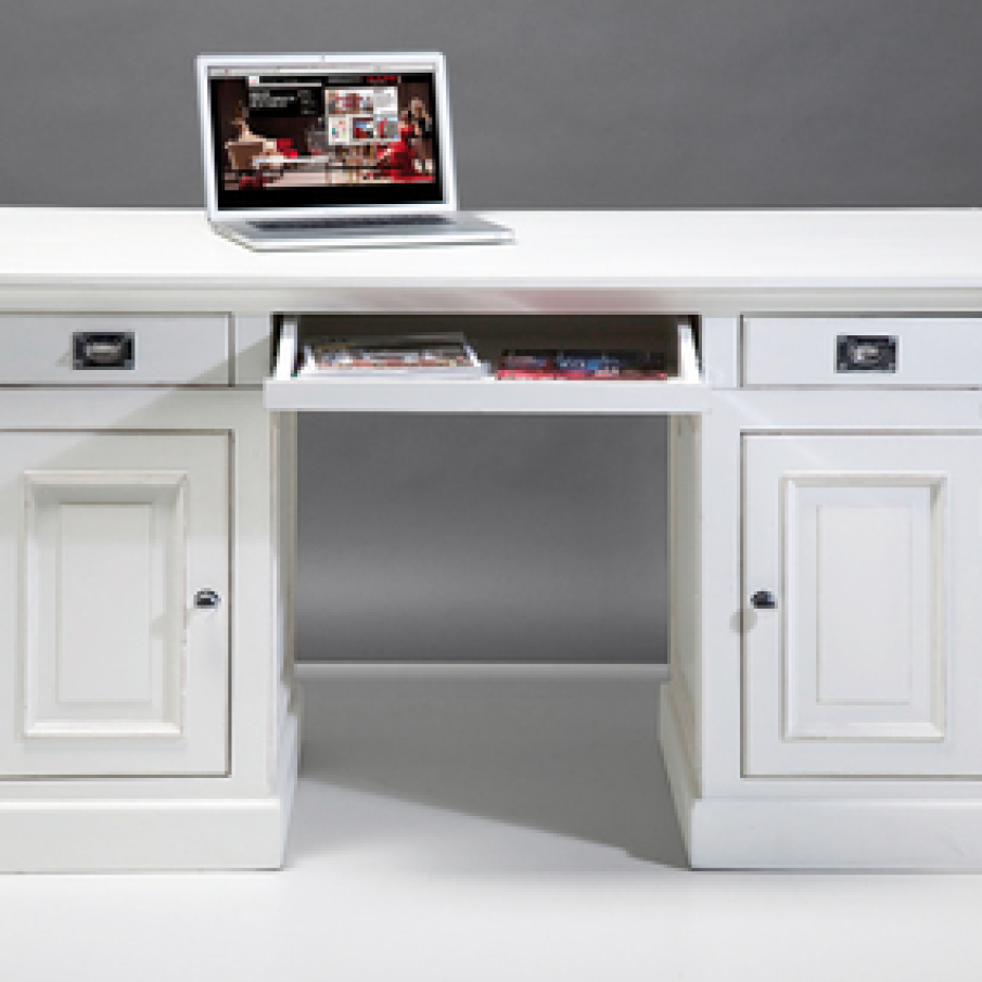 Birou alb Albergo 150x70cm 