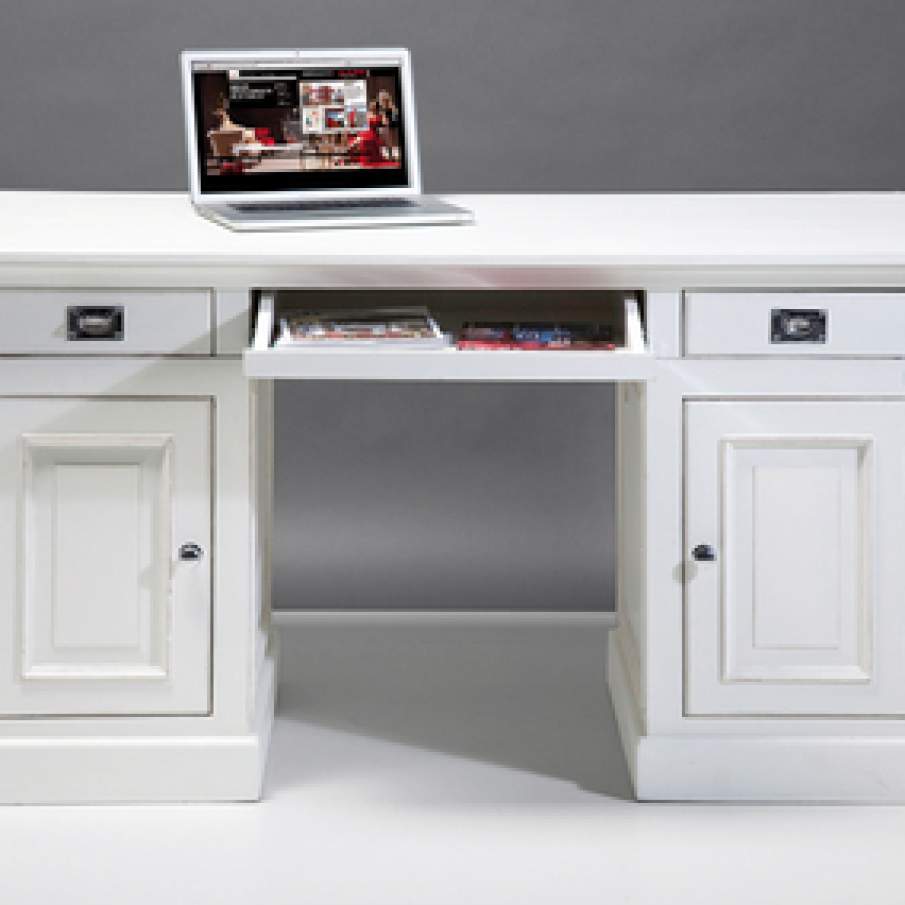 Birou alb Albergo 150x70cm 