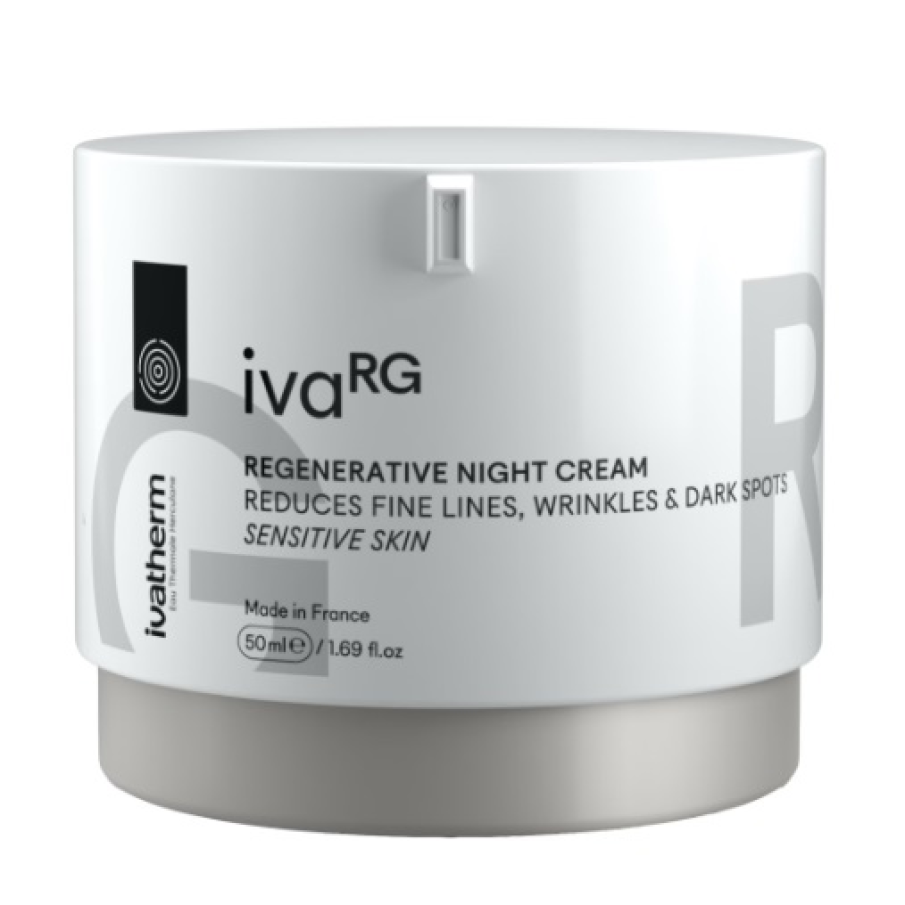 Crema de noapte regeneranta ivaRG Ivatherm cu Granactive Retinoid2% - o generație nouă de retinoizi, superioară Retinolului, care reduce ridurile și liniile fine, uniformizează nuanță pielii și stimulează reînnoirea celulară