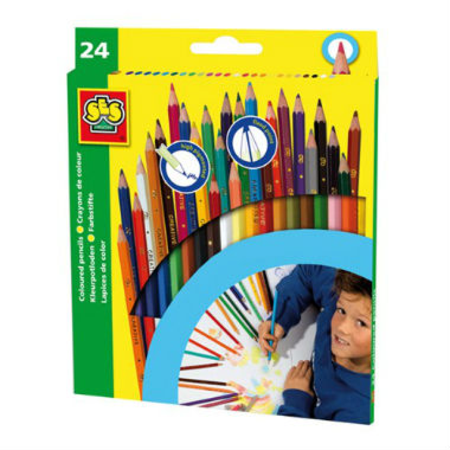 Set de 24 Creioane Colorate