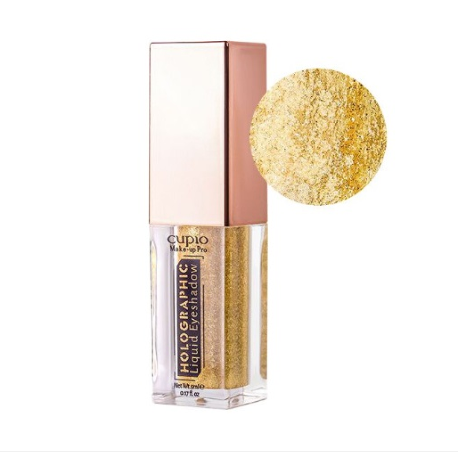 Fardul lichid Holographic Cupio Sun creează un efect strălucitor 3D, cu finish metalic